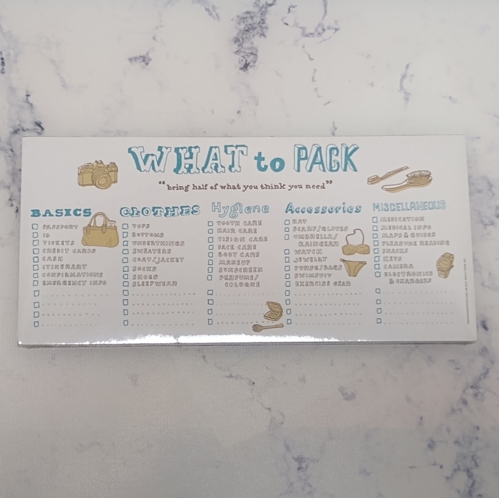 Knock Knock What to Pack Checklist